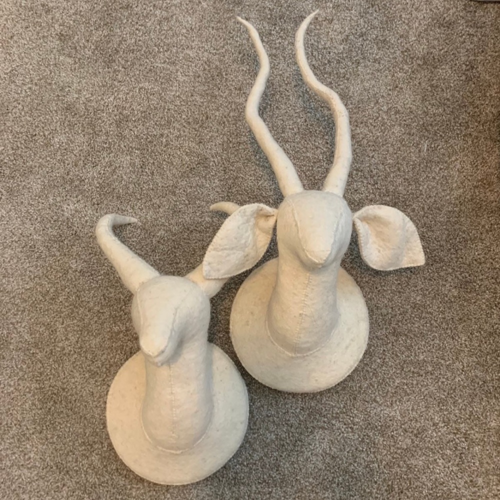 Felt Deer Heads